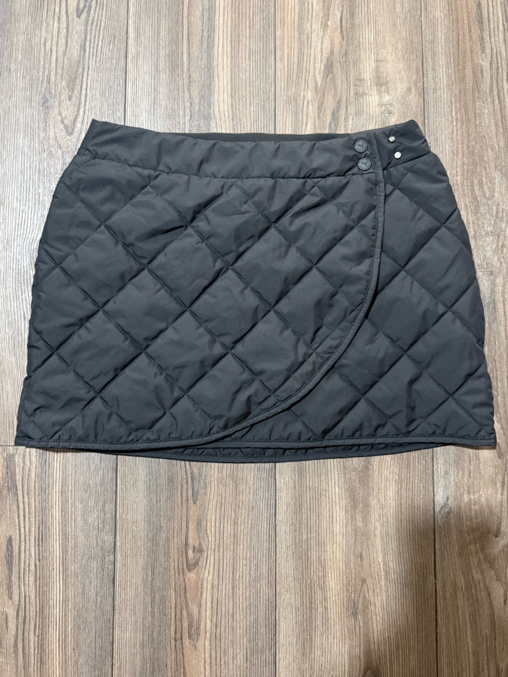 PUMA Black Quilted Insulated Wrap Skirt Women’s Medium Short M/S Outdoor Golf